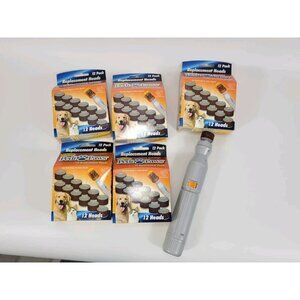 Lot Of 5 PediPaws Nail Grinder Replacement Heads 12 Pack & Pet Trimmer Device